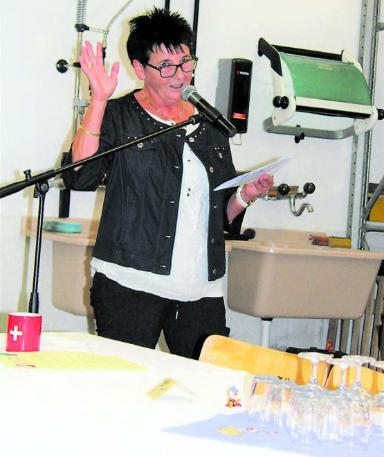 Dankbar: Gemeinderätin Daniela Sandmeier sprach über die Grüezi-Kultur in der Schweiz. (Bild:grh)
