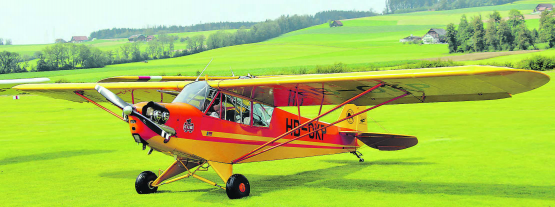 Einst typisches Schulflugzeug: Eine von mehreren Piper J3C-65/L-4, die in Beromünster zu sehen waren. (Bilder: Erik Schwickardi)