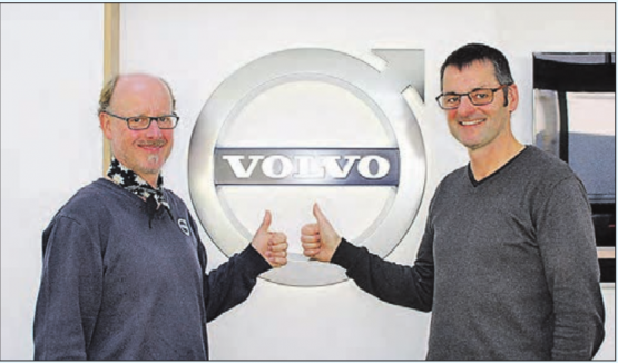 Stille Schaffer und Macher: Oliver (links) und Christian Fischer, Inhaber der Volvo-Garage in Beinwil am See. (Bild: Albert Fässler)