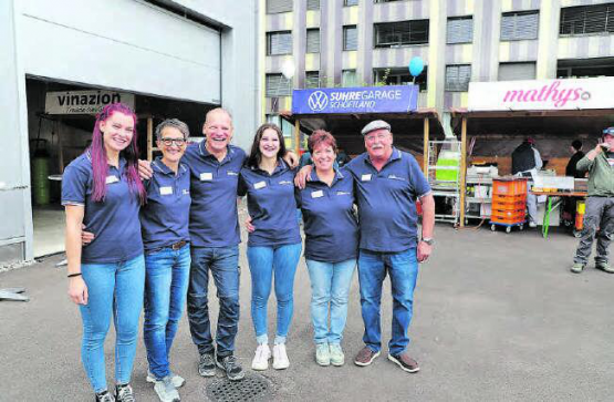 Der Herbst-Event war auch ein Familienanlass: Drei Generationen der Familie Roth arbeiten in der Suhre Garage AG in Schöftland (Bilder: rc.)