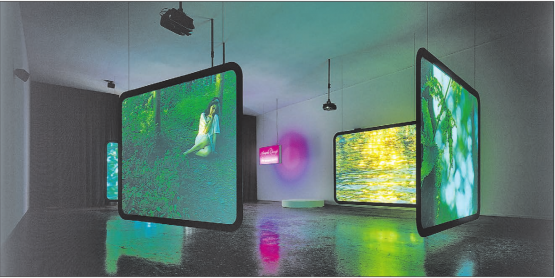 Eines der Ausstellungsstücke im Aargauer Kunsthaus ist von Emmanuelle Antille und heisst «Angels Camp – First Songs, 2003/2004». (Bild: Georg Rehsteiner)