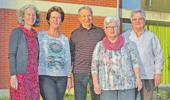 An der diesjährigen Generalversammlung des Altersheimvereins Gränichen wurden gewählt (v.l.): Isabella Storchenegger, Rita Kaufmann, Kurt Hirt, Sonja Pascut und Alice Ruch. (Bild: zVg.)