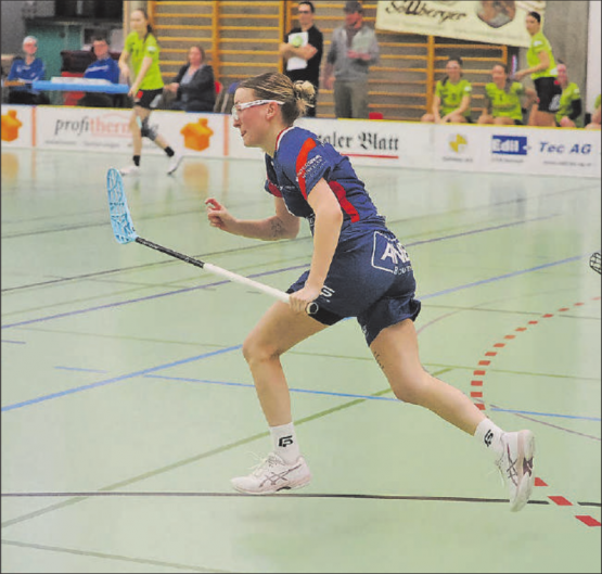 Als beste Spielerin ausgezeichnet: Die Reinacherin Michelle Setz erzielte einen Hattrick. (Archivbild: Roland Jaus)