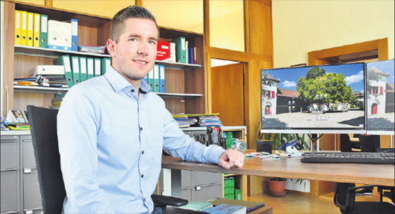 Schöftlands neuer Gemeindeschreiber Dario Steinmann wird sein Büro im Schloss per 1. September 2022 antreten. (Bild: ran.)
