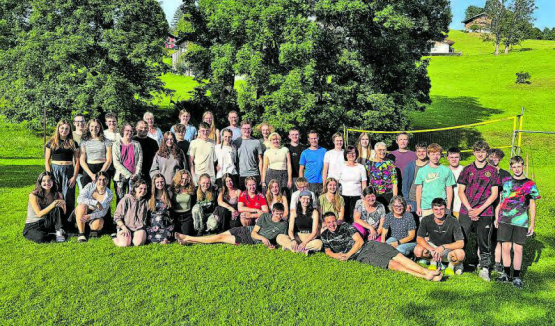 Fröhliche Stimmung in Beatenberg: Das Sommerlager fand ausnahmsweise im Berner Oberland statt. (Bild: zVg.)
