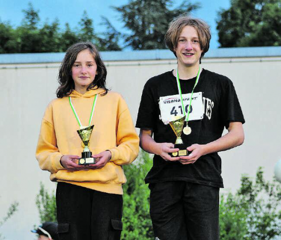 Lielle Graf und Rafael Altamiranda waren die Schnellsten in Gontenschwil. (Bild: zVg.)