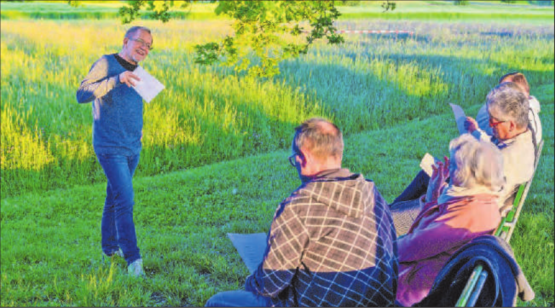 Theaterluft schnuppern: Hier mit Regisseur Nicolas Russi anlässlich eines Workshops im Frühjahr 2021. (Bild: zVg.)