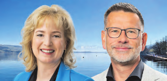 Das neue Co-Präsidium ad interim: Isabell Landolfo aus Birrwil und Toni Bättig aus Menziken. (Bild: zVg.)