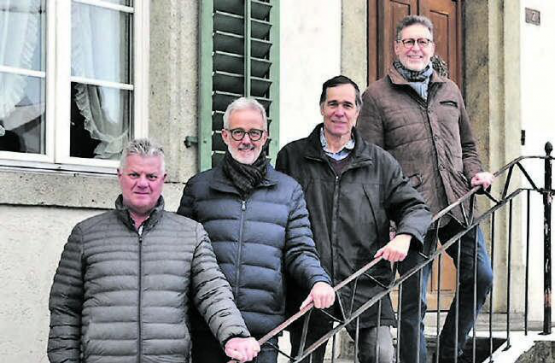 Neuer Vorstand: Max Gerber, Jürg Sterchi, Urs Meier und Edy Huser (von links nach rechts) (Bild: zVg.)