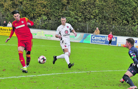 Der SC Schöftland trennte sich vom FC Bosporus mit einem 2:2: Doppelter Torschütze war Mihailo Mijatovic. (Bild: Otto Lüscher)