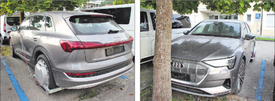 Seit circa vier Monaten blockiert der Audi einen Parkplatz vor dem Gemeindehaus Oberkulm. Doch der Verursacher ist nicht auffindbar.
(Bilder: rms.)