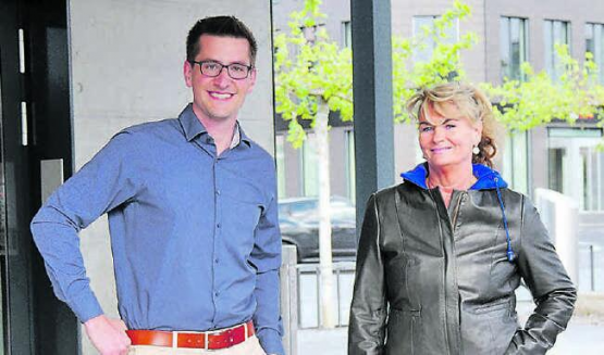 Pia Müller und Philipp Härri: Wollen den Reinacher Freisinn zusammen im Gemeinderat vertreten. (Bild: zVg.)