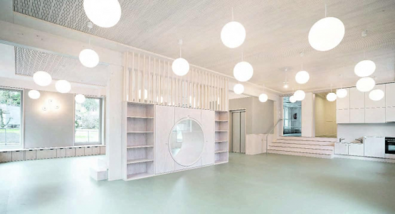 Der neue Kindergarten Musikvilla kann am kommenden Samstag besichtigt werden, danach wird er in Kürze seinem Zweck übergeben.