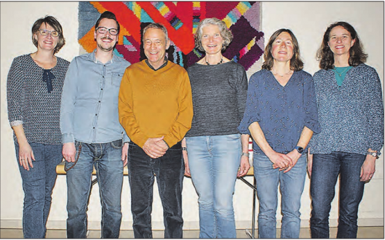 Der aktuelle Vorstand: (v.li) Elisabeth Krack, Patrick Hüsser, Ernst Hofmann, Katharina Eppenberger, Lilo Steiner und Denise Wunderlin. (Bild: zVg.)