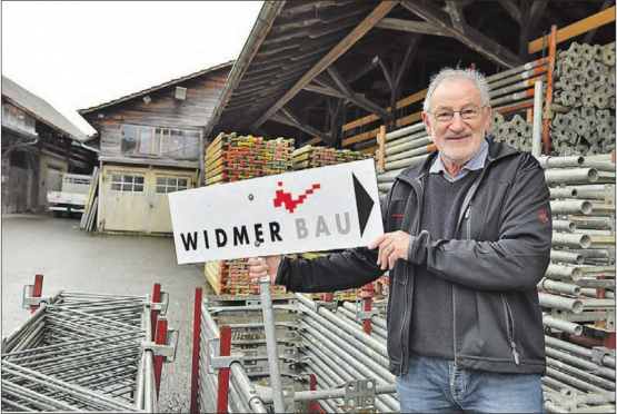 Abschied von der Widmer Bau AG: Für die Mitarbeitenden konnten neue Stellen gefunden werden. Der pensionierte Inhaber, Urs Knoblauch, sagt heute: «Für mich stimmt es so». (Bild: A.W.)