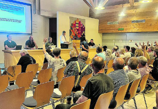 An der Gemeindeversammlung kam es zu vielen Wortmeldungen. (Bild: dr.)