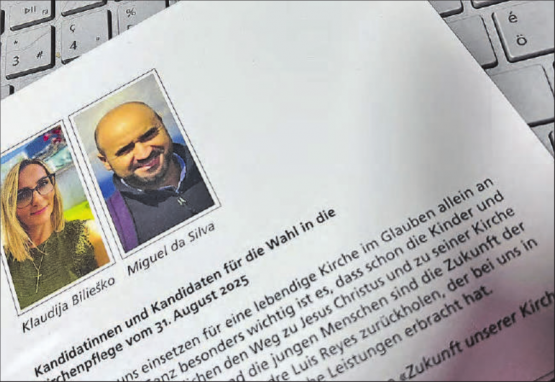 Mit diesem Wahlflyer wurden die Kandidaten vorgestellt. (Bild: dr.)