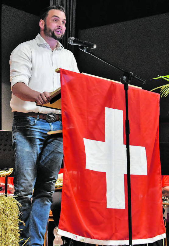 Die Festrede von Grossrat Manuel Kaspar war eine Hommage an «sein» Oberkulm. (Bilder: hg.)