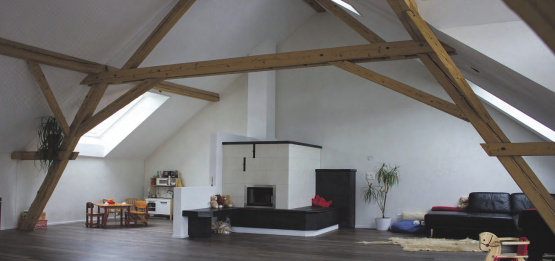 Ein Blick ins Innenleben: Maurer-, Gipser- und Holzbauarbeiten wurden von der R. Steiner AG ausgeführt.