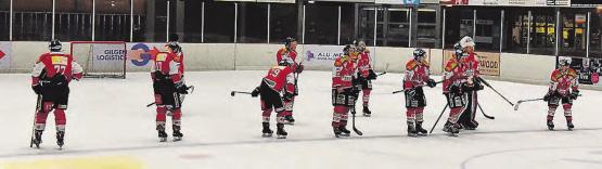 Zuversicht sieht anders aus: Die Red Lions Reinach konnten in den Playoutspielen bisher kaum Motivation tanken. (Bild: mars.)