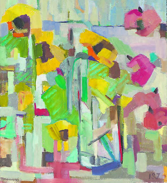 «Mit meinen Farben»: Irma Schoch-Juon zeigt ihre Werke vom 15. August bis 15. Dezember in den Räumlichkeiten der Stiftung Schürmatt in Zetzwil. (Bild: zVg.)