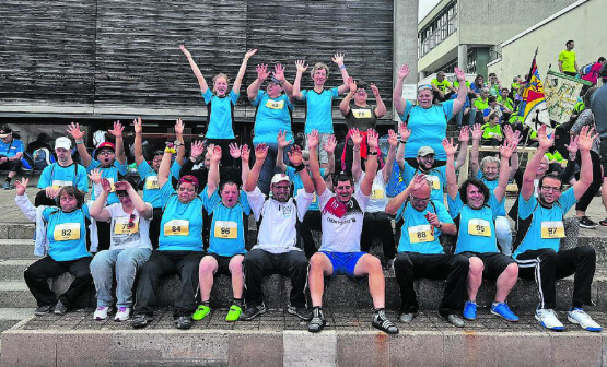 Spiel, Sport und Spass: Die Behindertensportgruppe BSG Reinach nahm an der Aargauer Meisterschaft Polysport in Lengnau teil. (Bild: zVg.)