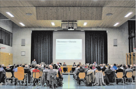 Sie bekamen interessante Ausführungen zu hören: 88 Stimmberechtigte sind der Einladung des Gemeinderates zur Gemeindeversammlung vom 11. Dezember 2019 gefolgt. (Bild: Mischi Lang)