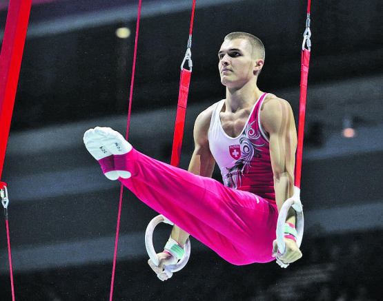 Florian Langenegger im Einsatz an der WM in Liverpool. Aufgenommen im Oktober 2022. (Bild: zVg./STV)
