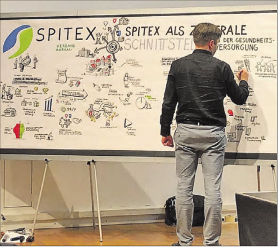 Die Spitex als zentrale Schnittstelle: Löst eine einheitliche Finanzierung den gordischen Knoten? So die Frage anlässlich der Veranstaltung des Spitex Verbandes Aargau. (Bild: zVg.)
