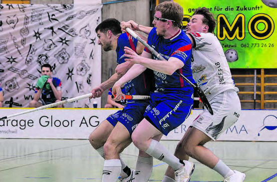 Vergeblicher Einsatz in Fribourg: Der UHC Lok Reinach verliert Playoff-Spiel Nummer 3 – Am Samstag wartet die Revanche. (Bild: Roland Wick)