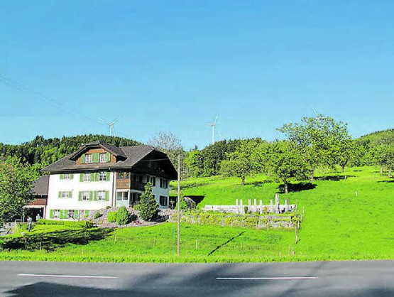 Mit Sicht aus Mullwil: Jungparteien unterstützen sowohl «Wind-Positiv» wie auch «Windenergie Stierenberg». (Bildmontage: zVg.)