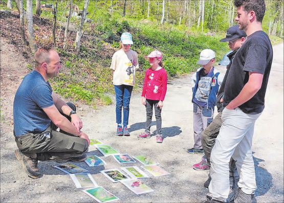 An den Kinder-Erlebnistagen im Wald lernten die Kinder viel Wissenswertes über Wildtiere und Pflanzen. (Bilder: zVg.)