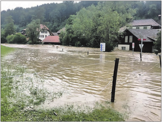 8. Juli 2017: Der Jahrhundertregen richtete im Uerkental grosse Schäden an. Nun soll der Hochwasserschutz kommen. (Bild: WB-Archiv)