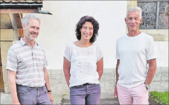 Reformierte Kirchgemeinde Schöftland: Die Mitglieder der Synode (v.l.) Daniel Hürzeler, Bettina Kohler-Faes, und Jonathan Müller. (Bild: zVg.)