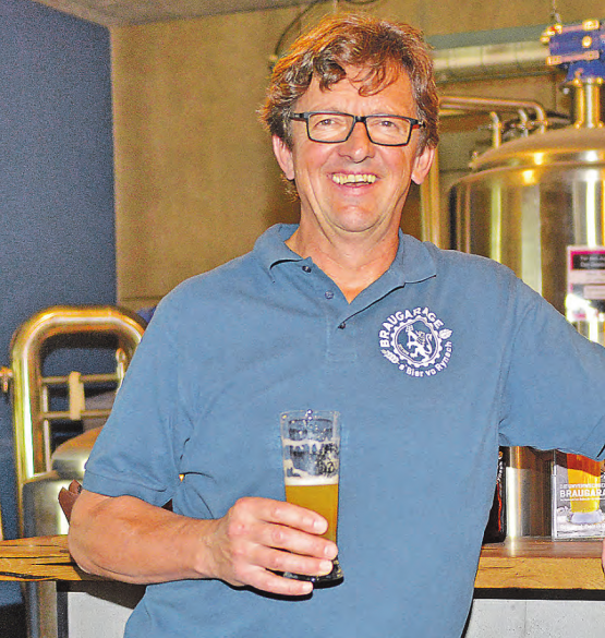 Brauer Fritz Züger freut sich auf den Anstich des Weihnachtsbieres am 24. Dezember in der «BrauGarage». (Bild: wr)