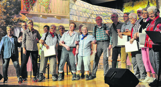 Mit sicht-, hör- und spürbar viel Herzblut schenkte der Gemischte Chor Gontenschwil seinem Publikum einen bunten Liederstrauss. (Bilder: hg.)