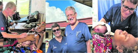 Ruth und Thomas Furrer während ihres Einsatzes auf den Salomonen. (Bilder: zVg.)