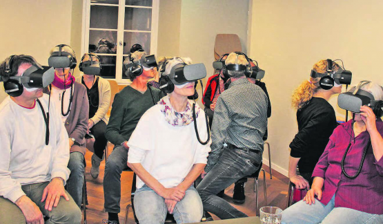 Der Raum ist derselbe. Oder doch nicht? Das Geheimnis einer virtuellen Lesung. (Bild: grh)