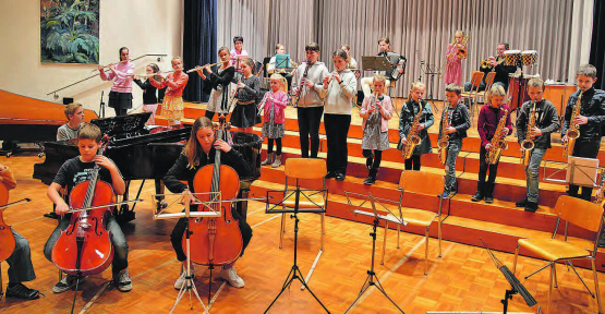 Novemberkonzert der Musikschule Schöftland: Fast alle Instrumente, die an der Musikschule angeboten werden, kamen in unterschiedlichen Besetzungen zur Präsentation. (Bild: zVg.)
