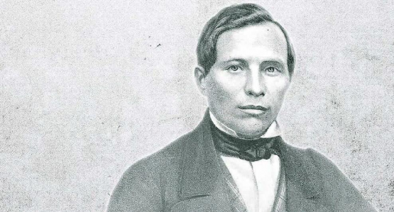 Bernhart Matter aus Muhen: Der gutmütige Schelm und begnadete Ausbrecher hatte auch viele Frauenbekannt- und liebschaften. Er wurde 33-jährig am 24. Mai 1854 bei den Fünflinden in Lenzburg hingerichtet. Es war das letzte Todesurteil und die letzte öffentliche Hinrichtung im Kanton Aargau. (Bild: Buch «Bernhart Matter» von Nold Halder)