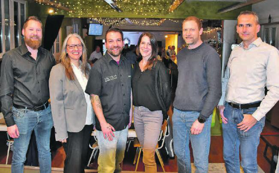 Der neue Vorstand des Gewerbevereins Muhen (von links):Thomas Schafer (Präsident), Daniela Dähler, Chregi Dietiker, Tina Renold (neu), Beat Willimann (neu) und Michael Schindler.