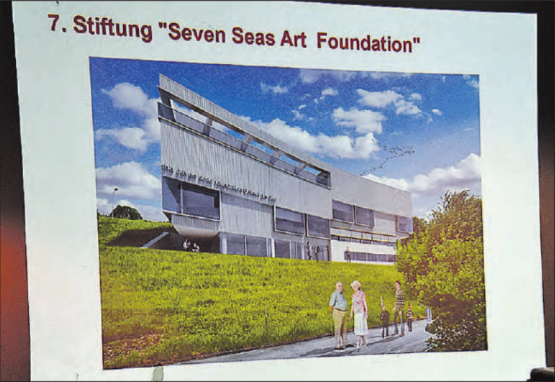 Das geplante Museum der «Seven Seas Art Foundation»: Gibt schon im Vorfeld der Gemeindeversammlung zu reden. (Bild: mars.)