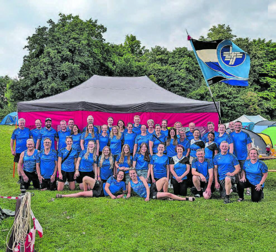 Der STV Unterkulm hatte trotz Chaos viel Spass am Eidgenössischen Turnfest. (Bild: zVg.)