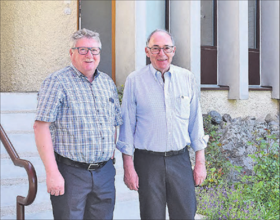 Freuen sich über die gelungene Sanierung: Roland Hunkeler, Präsident der Kirchenpflege der röm.-kath. Kirchgemeinde Menziken Reinach (links), und Architekt Hans Marti. (Bilder: hg.)