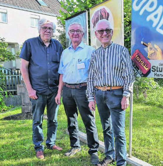 Andreas Gross, Martin Heiz und Markus Estermann, Präsident SP Bezirk Kulm (v.l.) sorgten für eine spannende Reise in die Geschichte des «Stumpenlands». (Bild: dr.)