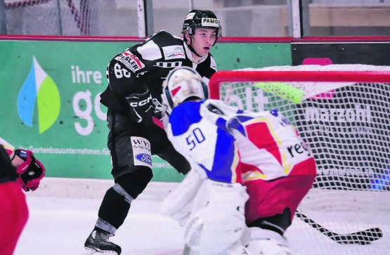 Auf der Suche nach dem Torriecher – Red Lions-Stürmer Lasse Richert ist im nächsten Heimspiel gefordert, vielleicht schon im neuen Trikot, das aber erst nächste Woche geliefert wird. (Bild: rc.)