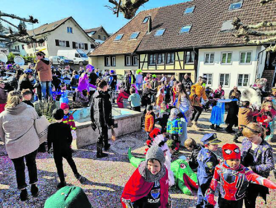 Die Kinder hatten sichtlich Freude an der Schulfasnacht. (Bild: zVg.)