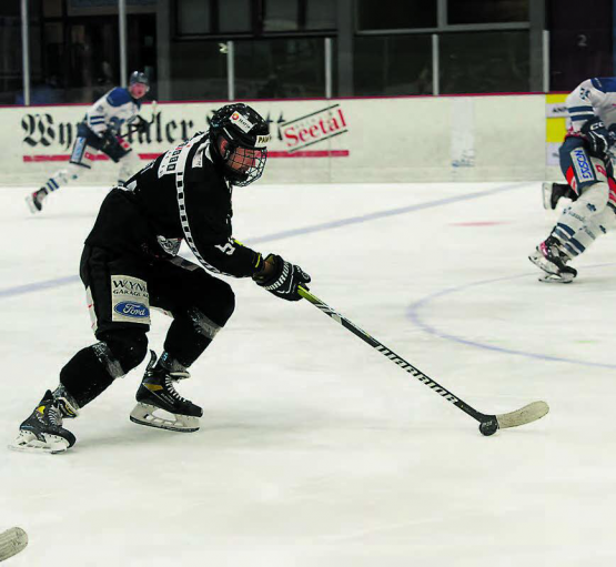 Die Red Lions (hier mit Marco Vogt) scheiterten im National Cup sehr unglücklich am oberklassigen SC Lyss. (Bild: Roland Jaus)