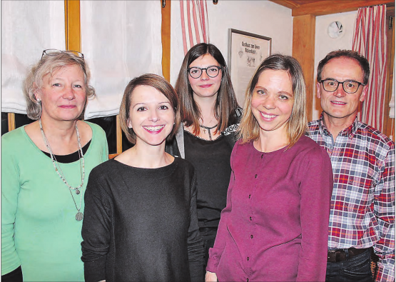 Bereichern das Rickenbacher Kulturforum als Neumitglied oder mit neuen Aufgaben: Elvira Schmed, Sandra Guiot,Anaïs Stähelin, Priska Stalder und Stefan Huber. (Bild: zVg.)