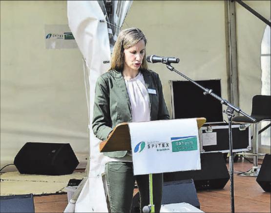 Präsidentin Sara Korner konnte zum Fest zahlreiche Besucher begrüssen. (Bild: zVg.)